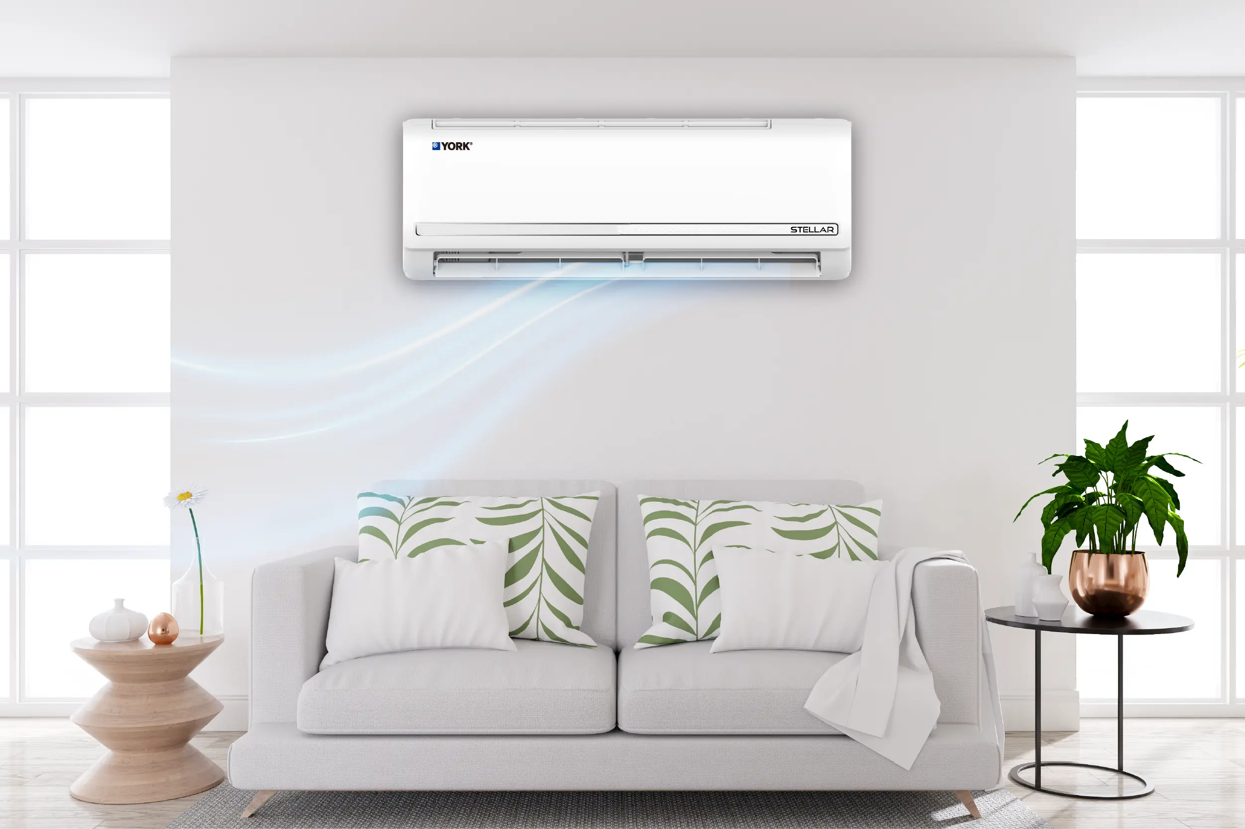 مكيفات يورك مركبة في منزل سعودي